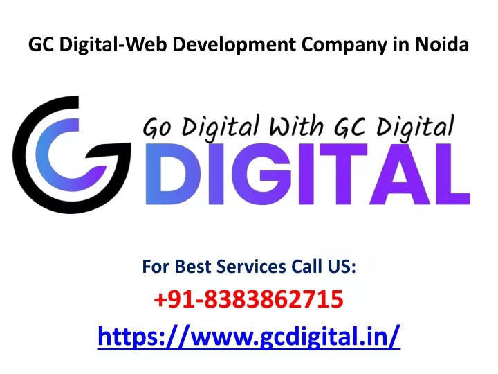 gc digital web development company in noida