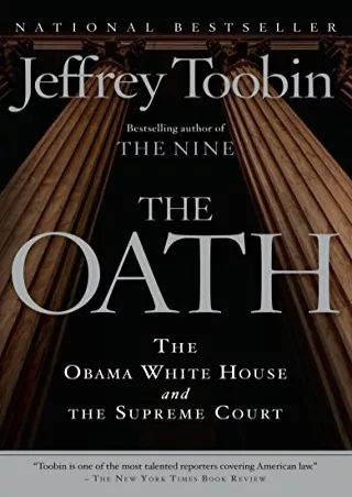 [PDF READ ONLINE] The Oath: The Obama White House and The Supreme Court