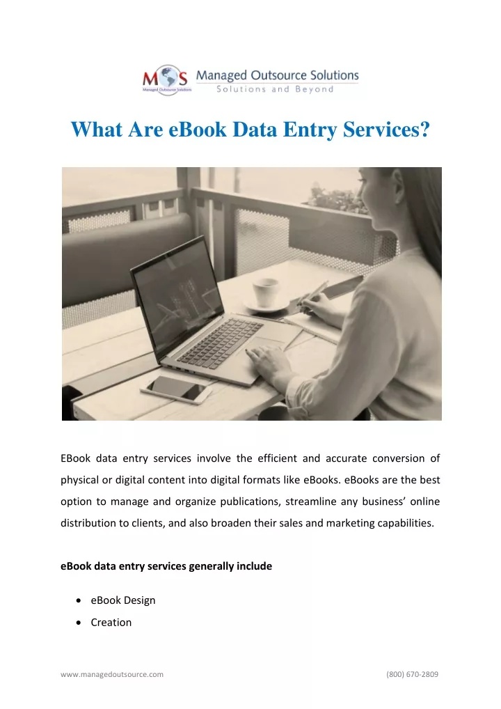 what are ebook data entry services