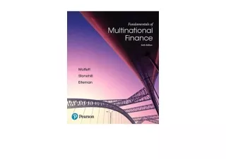 Kindle online PDF Fundamentals of Multinational Finance The Pearson Series in Fi
