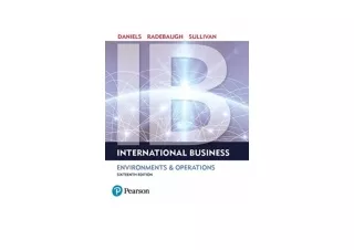 Download PDF International Business Student Value Edition Plus MyLab Management