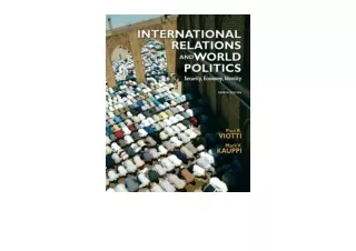 PDF read online International Relations and World Politics Security Economy Iden
