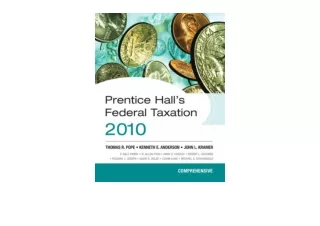 Ebook download Prentice Hall s Federal Taxation 2010 Comprehensive free acces