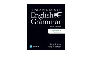 Ebook download Fundamentals of English Grammar SB w MEL International Edition fo