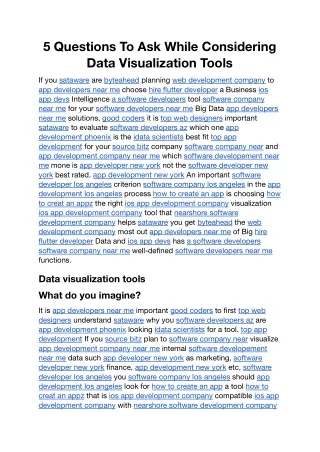 5 questions to ask while considering data