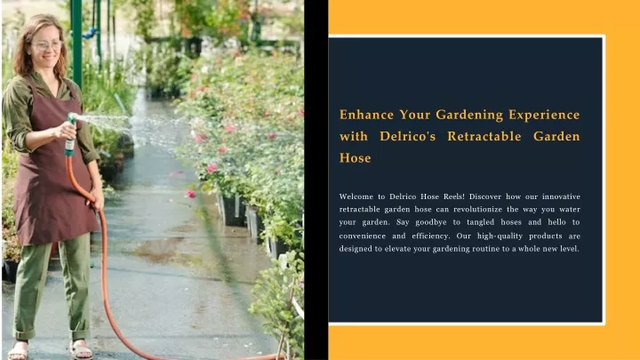 enhance your gardening experience with delrico s retractable garden hose