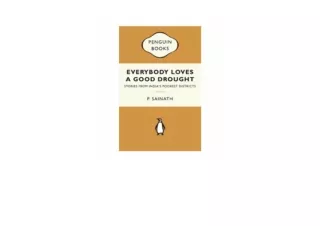 Download PDF Everybody Loves A Good Drought Stories From India s Poorest Distric