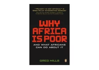 PDF read online Why Africa is Poor And What Africans Can Do About It for android