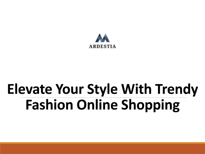 elevate your style with trendy fashion online shopping