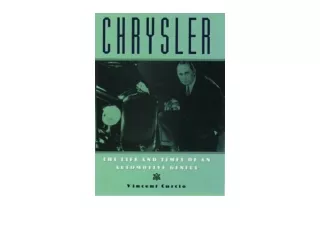 Ebook download Chrysler The Life and Times of an Automotive Genius free acces