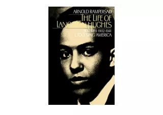 Download The Life of Langston Hughes Volume I 1902 1941 I Too Sing America Life
