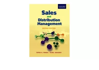 Kindle online PDF Sales and Distribution Management 2e for ipad