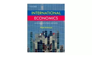 Download PDF International Economics An Introduction to Theory and Policy free a