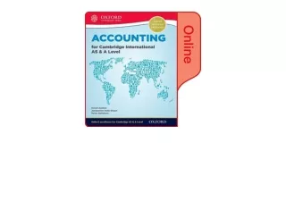 Kindle online PDF Accounting for Cambridge International AS A Level Online Stude