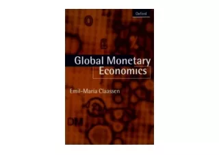 Ebook download Global Monetary Economics for ipad