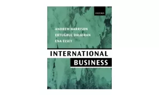 Download PDF International Business Global Competition from a European Perspecti