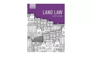 Kindle online PDF Land Law full
