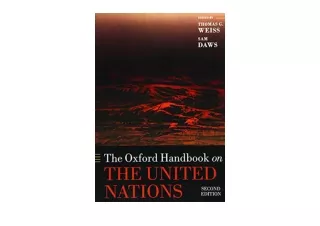 PDF read online The Oxford Handbook on the United Nations full