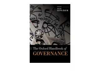 Download PDF The Oxford Handbook of Governance Oxford Handbooks  for ipad