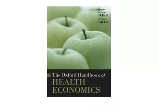 Ebook download The Oxford Handbook of Health Economics Oxford Handbooks  for ipa