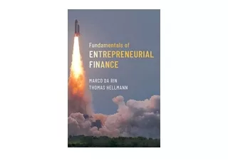 Download Fundamentals of Entrepreneurial Finance full
