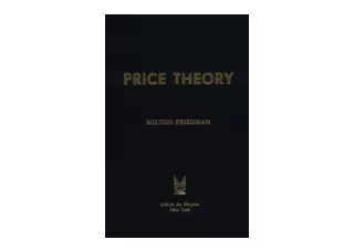 Download PDF Price Theory for ipad