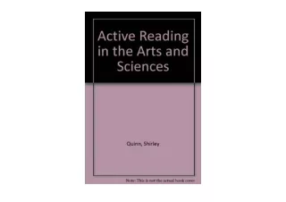 Ebook download Active Reading in the Arts and Sciences free acces