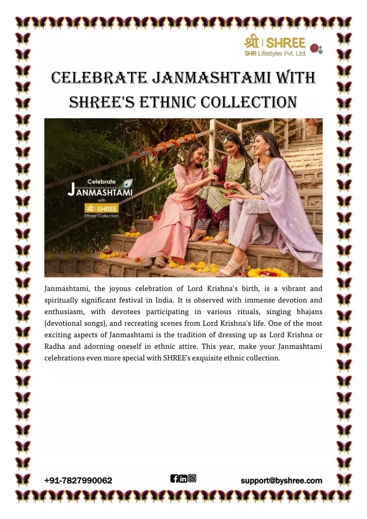celebrate janmashtami with shree s ethnic