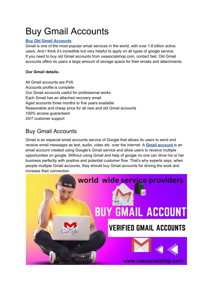 buy gmail accounts