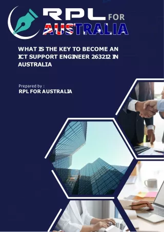 What Is the Key to Become an ICT Support Engineer 263212 in Australia
