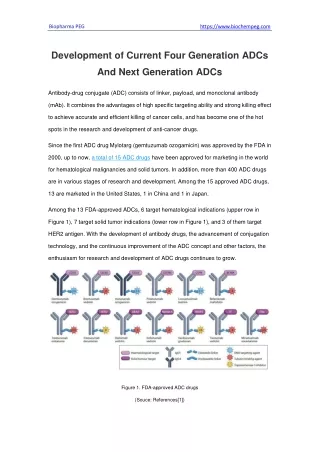 Development of Current Four Generation ADCs And Next Generation ADCs