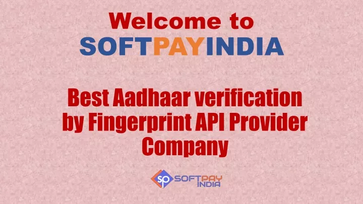 welcome to soft pay india