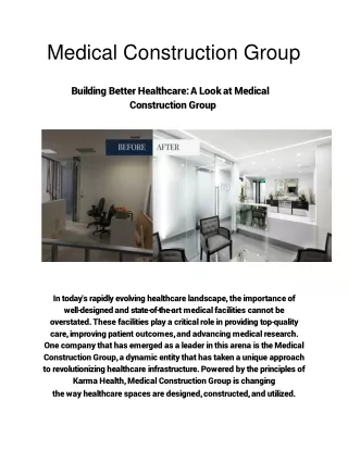 Medical Construction Group