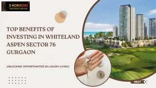 Discover Whiteland ASPEN Sector 76 Gurgaon: Luxury Living Unveiled