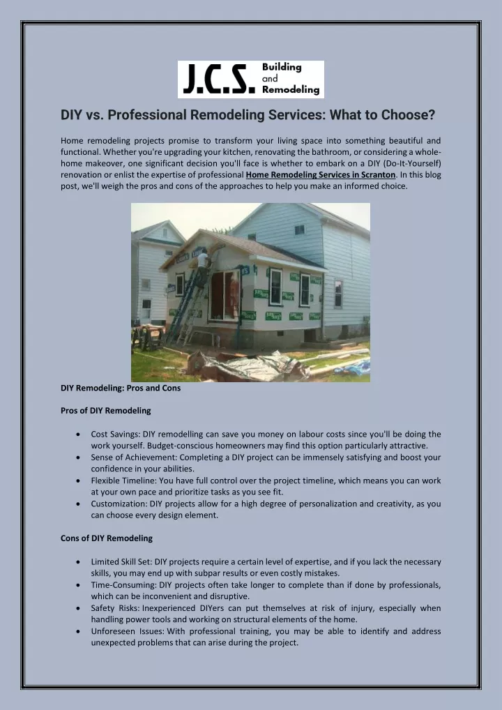 diy vs professional remodeling services what