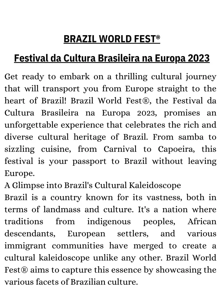 brazil world fest