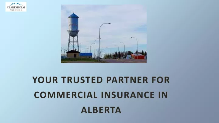 your trusted partner for commercial insurance