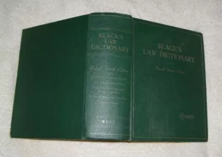 DOWNLOAD️ FREE (PDF) Black's Law Dictionary 1968