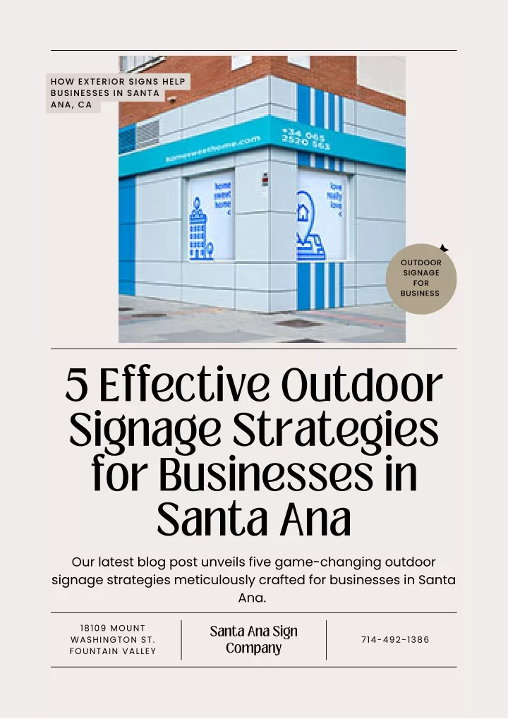 how exterior signs help businesses in santa ana ca