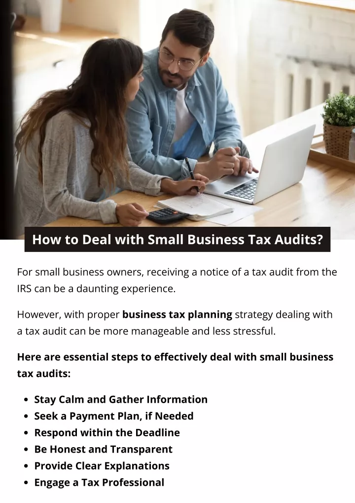 how to deal with small business tax audits