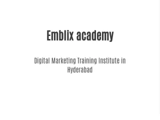 Digital Marketing Training Institute in Hyderabad