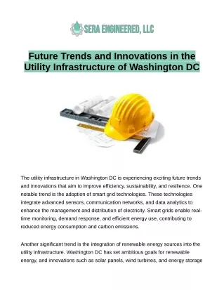 Future Trends and Innovations in the Utility Infrastructure of Washington DC