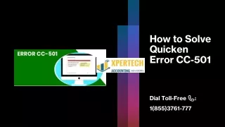 How to Solve Quicken Error CC-501