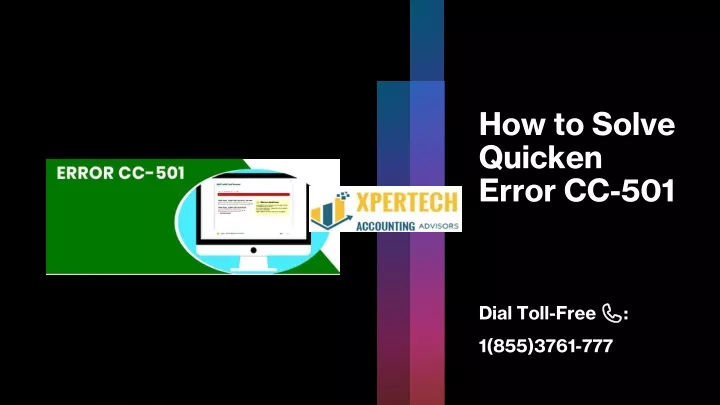 how to solve quicken error cc 501
