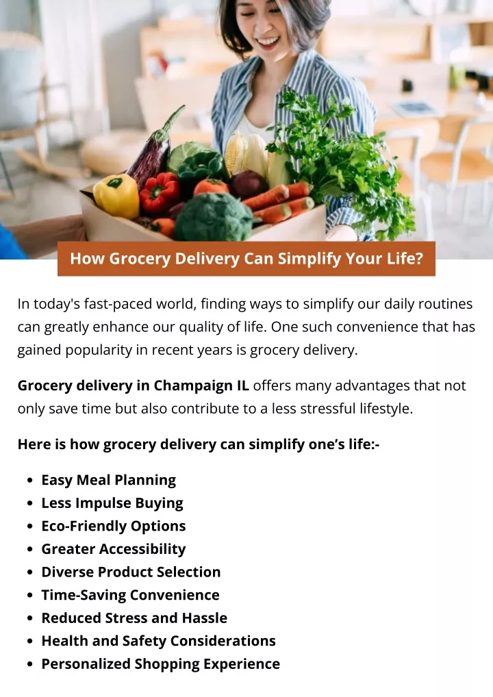 how grocery delivery can simplify your life