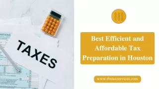Best Efficient and Affordable Tax Preparation in Houston