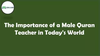 Male Quran Teacher