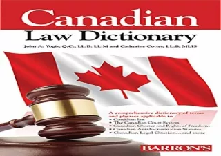 [PDF] DOWNLOAD Canadian Law Dictionary