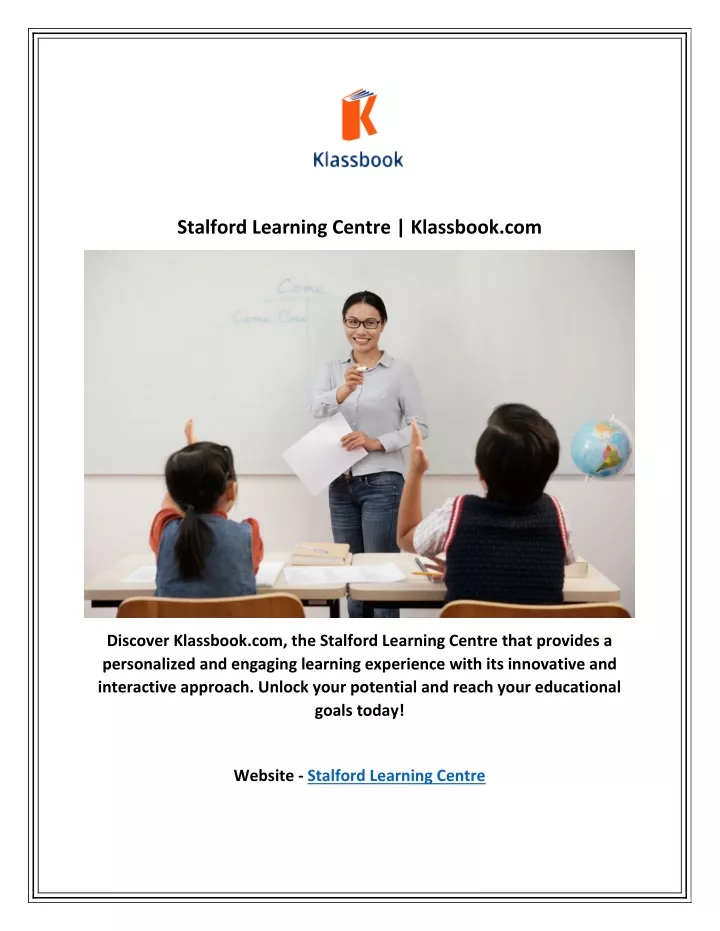 stalford learning centre klassbook com