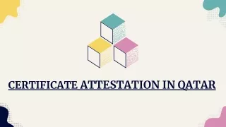 certificate attestation in qatar